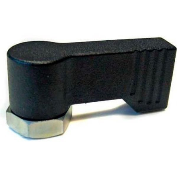 J.W. Winco J.W. Winco Zinc Die-Cast Stop Lock w/ Tap - Black 702-17-40-B-SW